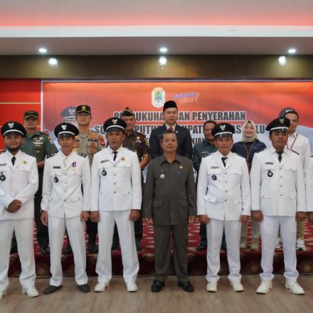 KEPALA DESA NANGA JEMAH DIKUKUHKAN KEMBALI MENJADI KEPALA DESA NANGA JEMAH KECAMATAN BOYAN TANJUNG